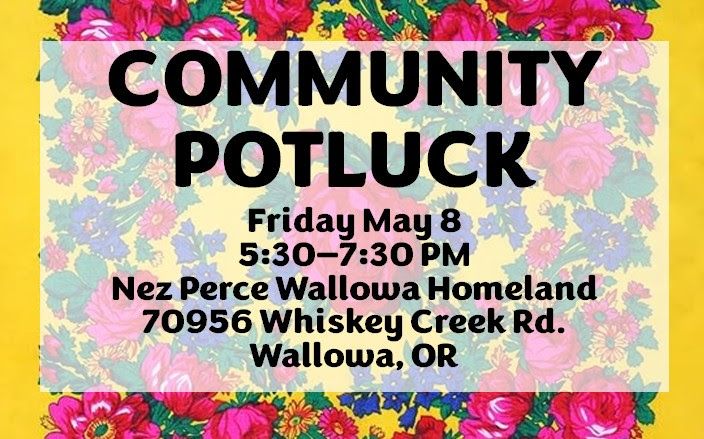 Community Potluck flyer